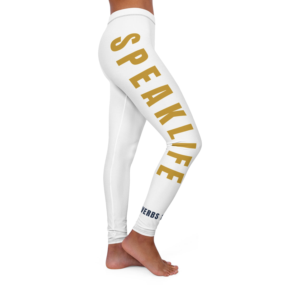 Speak Life Women’s Leggings – Proverbs 18:21 | Speak Life Collection 01