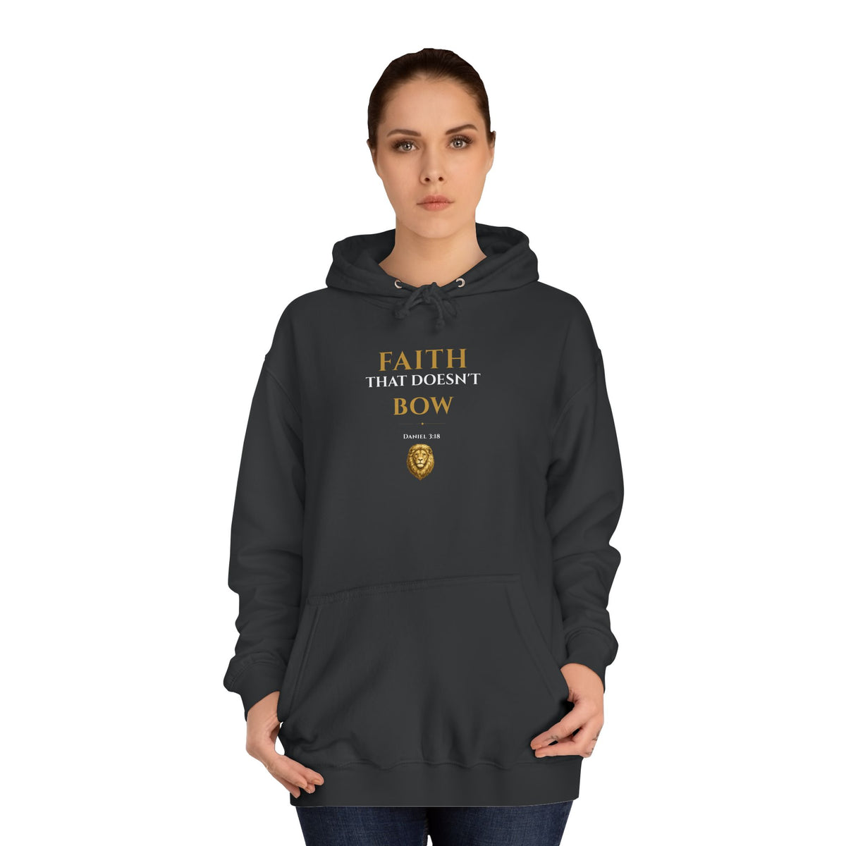 Faith That Doesn’t Bow – Daniel 3:18 | Premium Christian Unisex Hoodie
