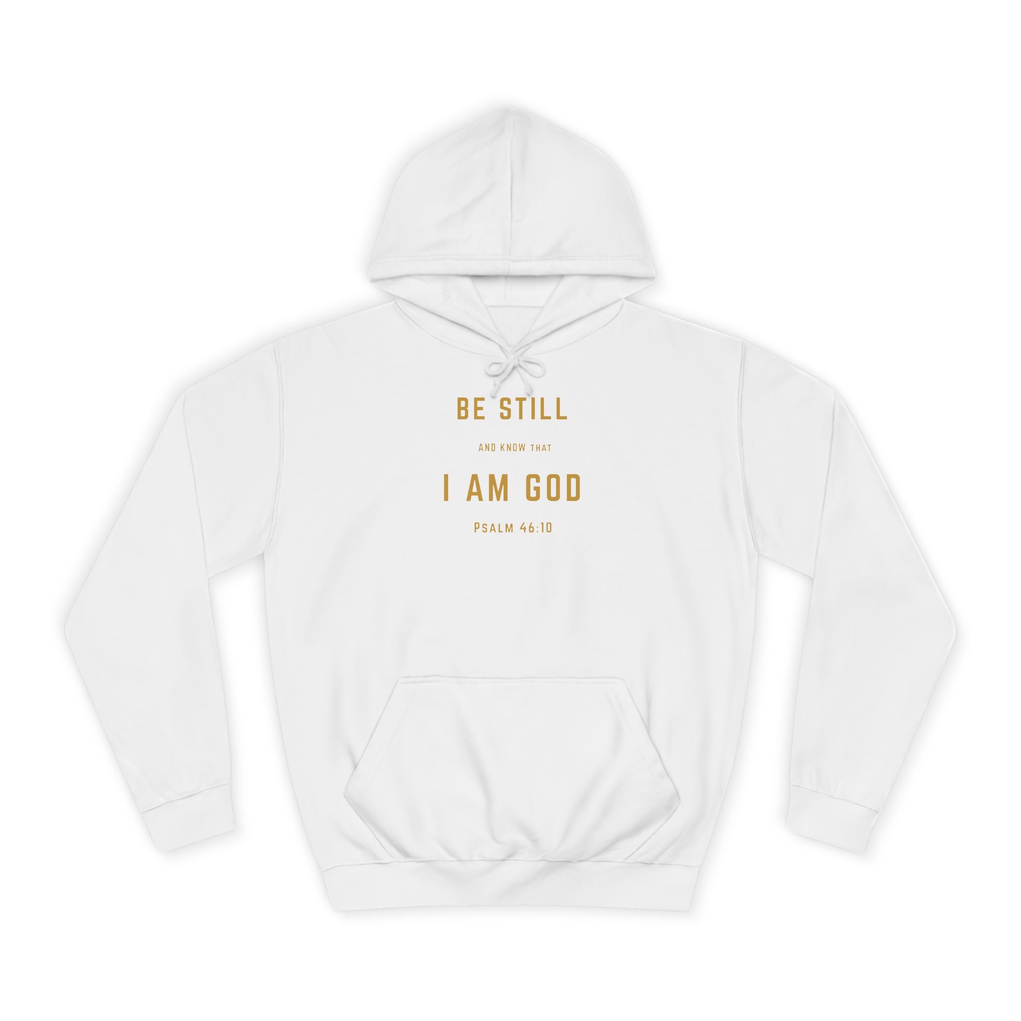 Be Still and Know That I Am God – Psalm 46:10 | Premium Christian Unisex Adult Hoodie