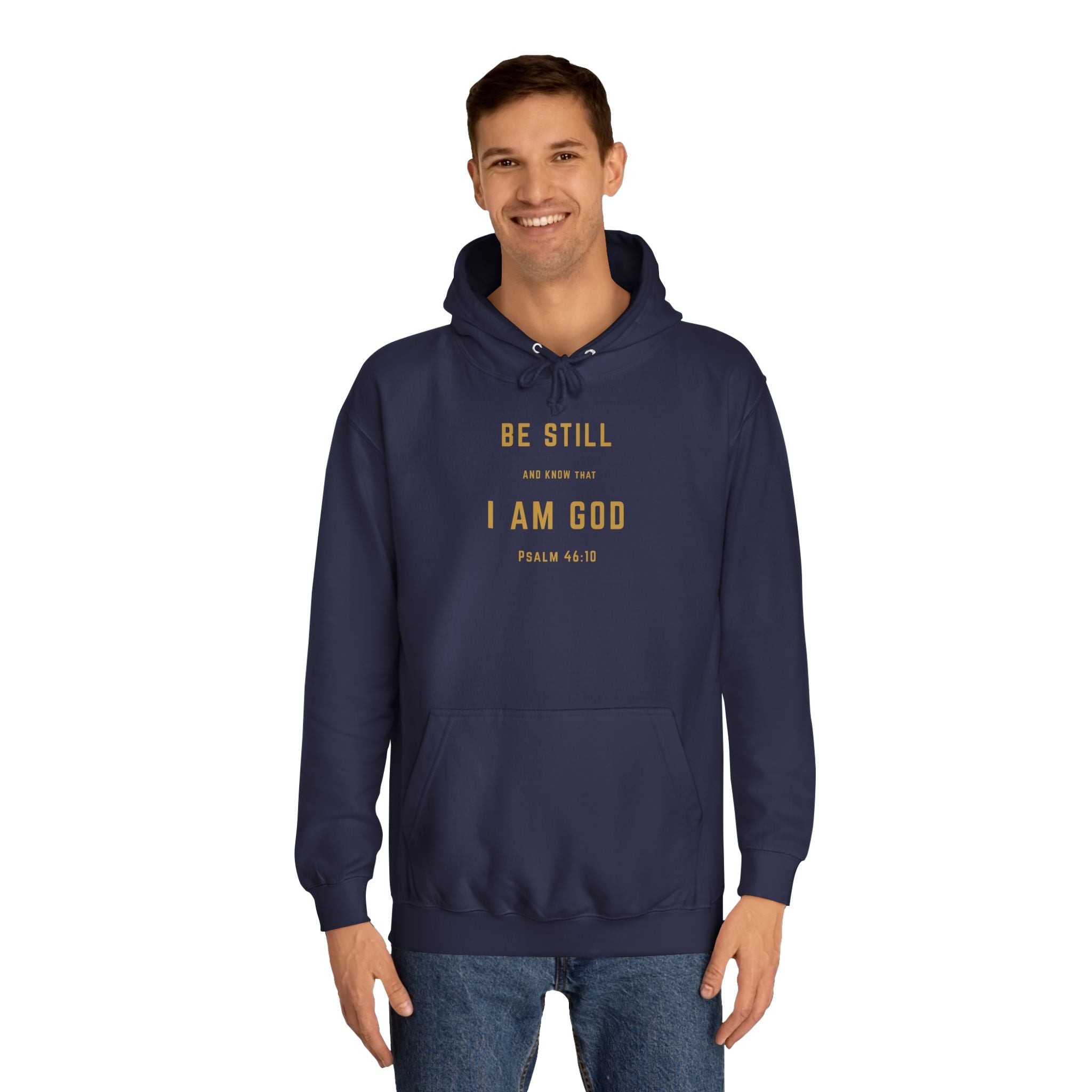 Be Still and Know That I Am God – Psalm 46:10 | Premium Christian Unisex Adult Hoodie