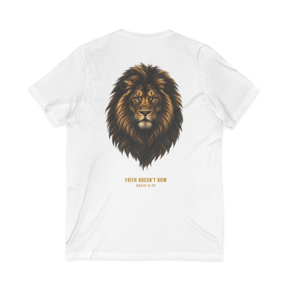 Faith Doesn’t Bow Lion T-Shirt – Daniel 6:23 | Daniel Collection 001