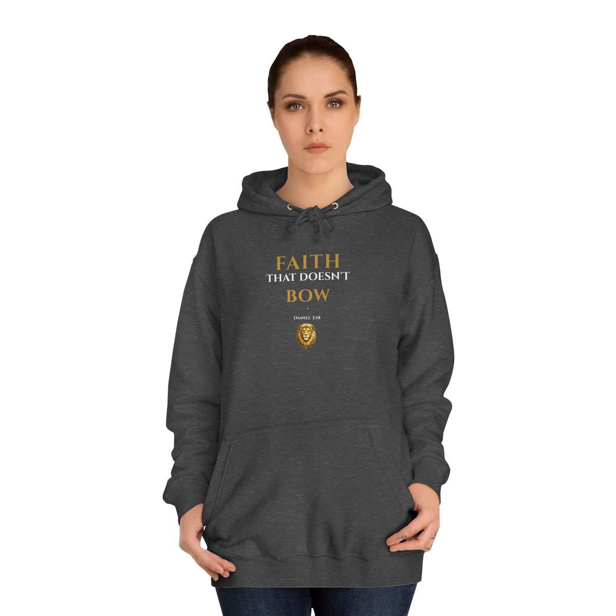 Faith That Doesn’t Bow – Daniel 3:18 | Premium Christian Unisex Hoodie