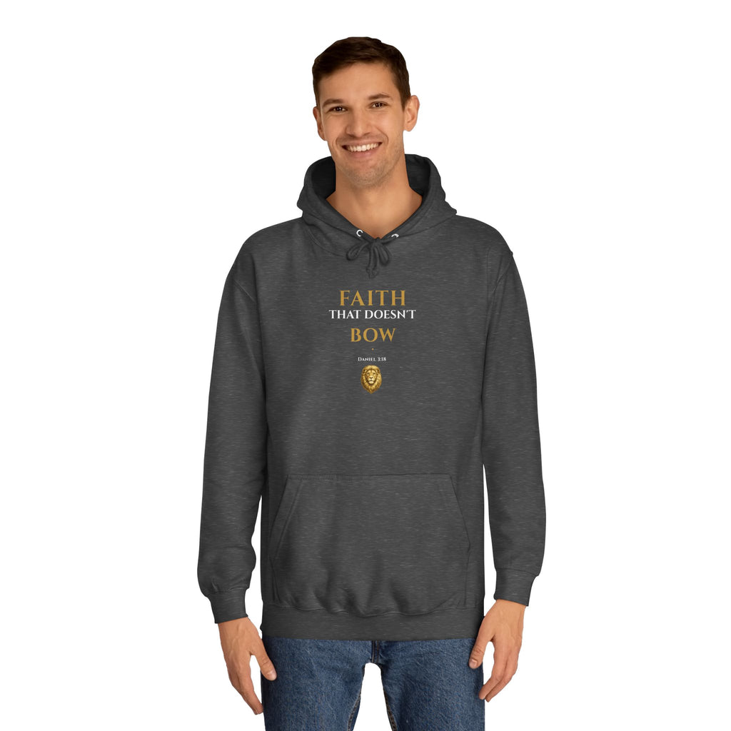Faith That Doesn’t Bow – Daniel 3:18 | Premium Christian Unisex Hoodie
