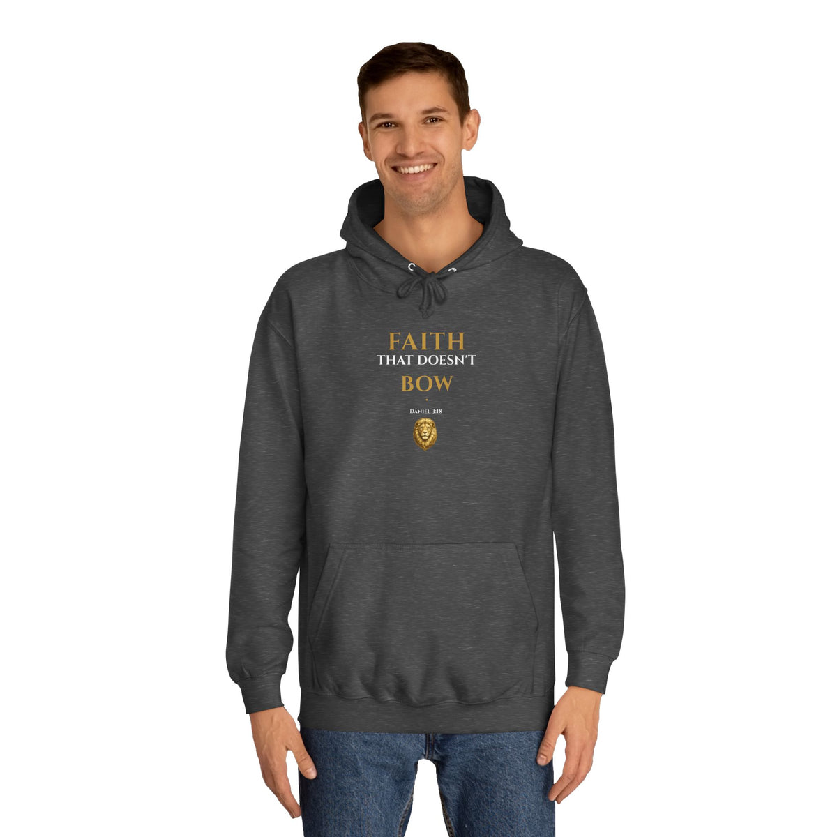 Faith That Doesn’t Bow – Daniel 3:18 | Premium Christian Unisex Hoodie