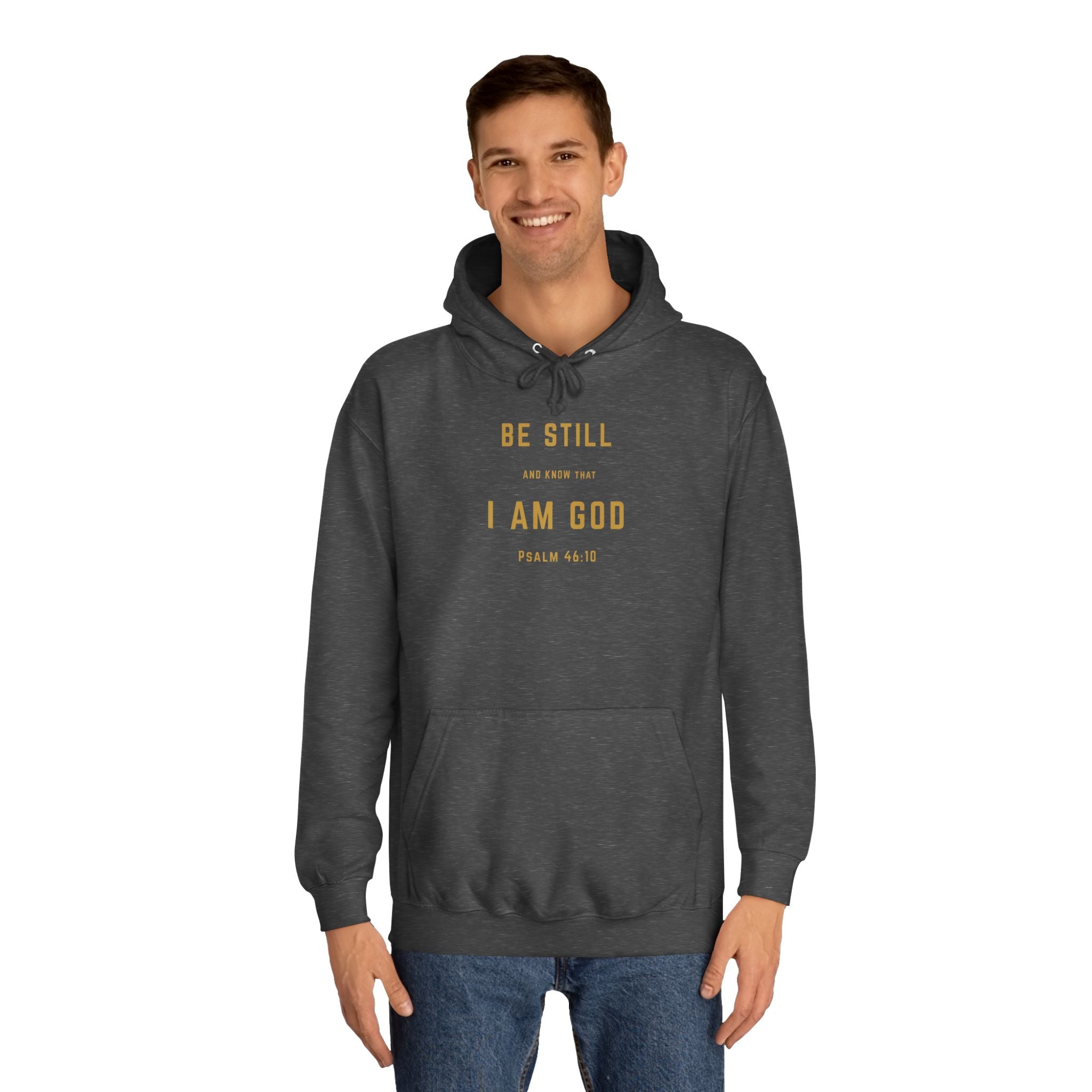 Be Still and Know That I Am God – Psalm 46:10 | Premium Christian Unisex Adult Hoodie