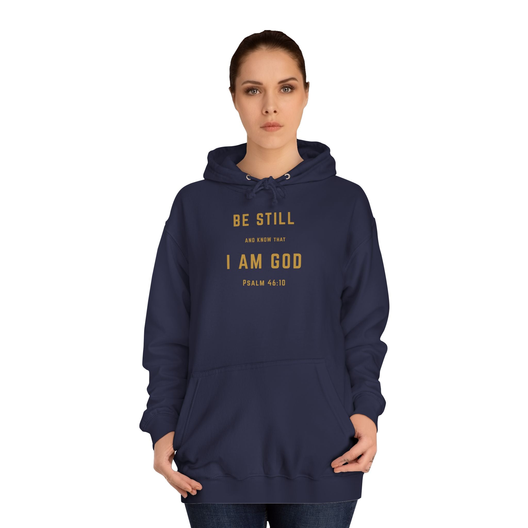 Be Still and Know That I Am God – Psalm 46:10 | Premium Christian Unisex Adult Hoodie
