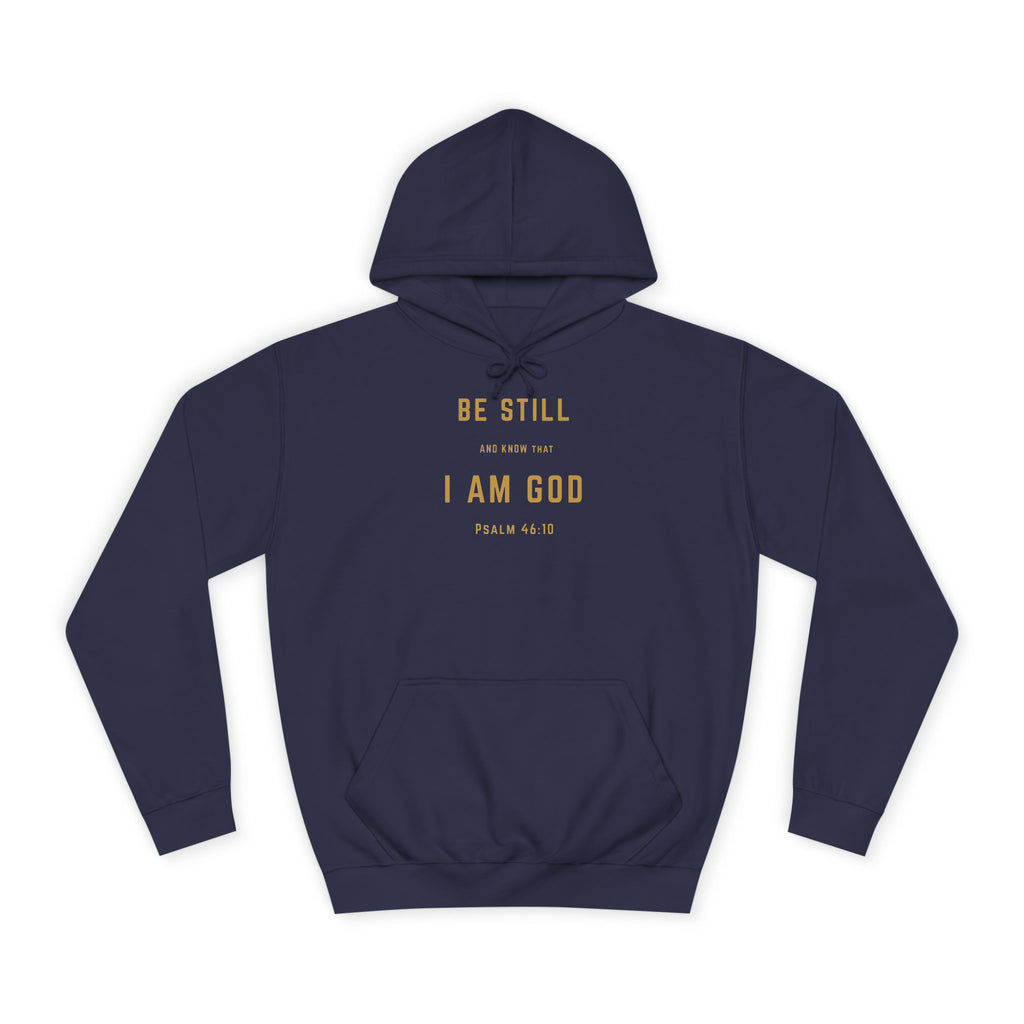 Be Still and Know That I Am God – Psalm 46:10 | Premium Christian Unisex Adult Hoodie