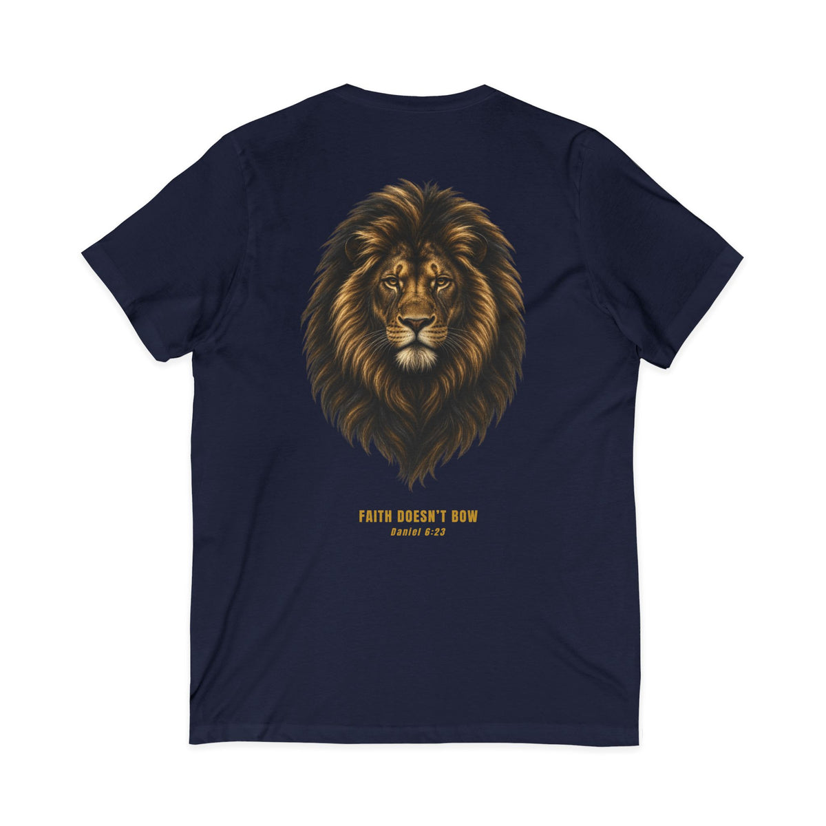 Faith Doesn’t Bow Lion T-Shirt – Daniel 6:23 | Daniel Collection 001