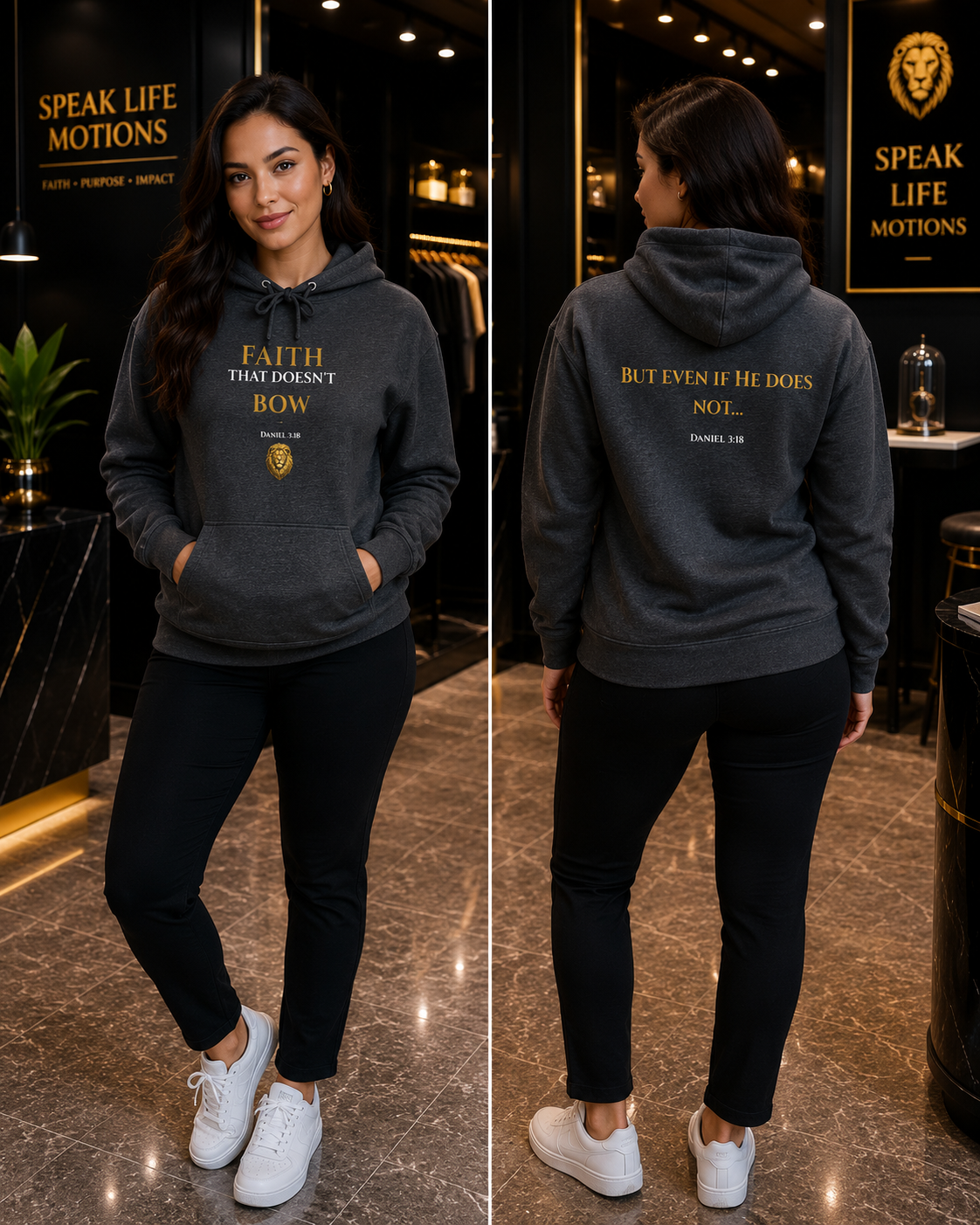 Faith That Doesn’t Bow – Daniel 3:18 | Premium Christian Unisex Hoodie